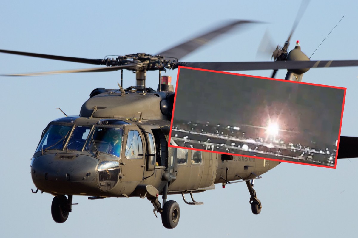 Samolot pasażerski zderzył się z Black Hawkiem. Nagranie przeraża