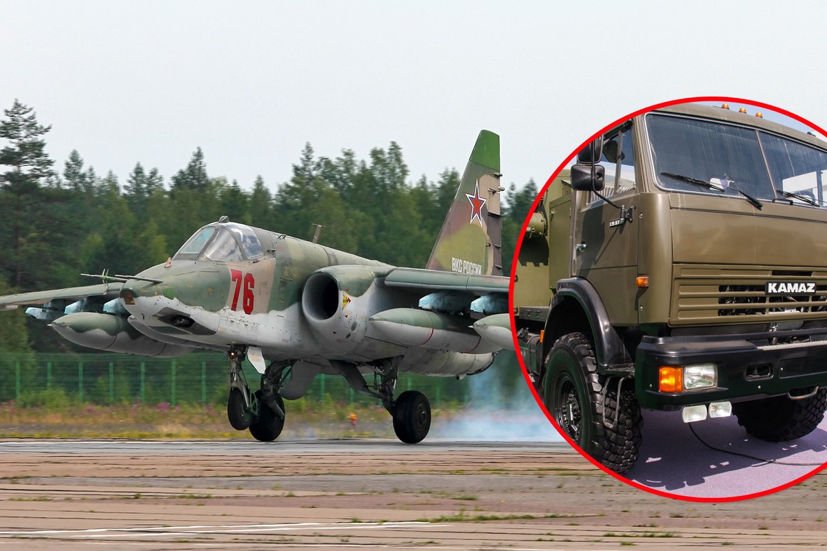 Некомпетентность русских поразительна. Солдат без водительских прав врезался на грузовике в истребитель.
