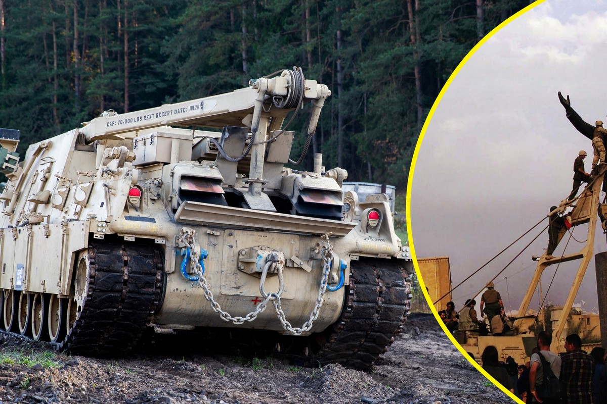 M88 Hercules utonął w bagnie na Litwie. Odegrał kluczową rolę w Iraku