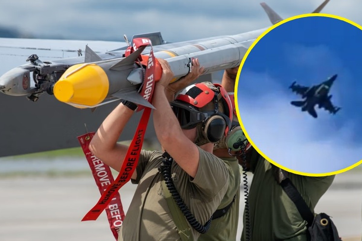 Ukraiński F-16 na rzadkim nagraniu. Pokazano jego uzbrojenie