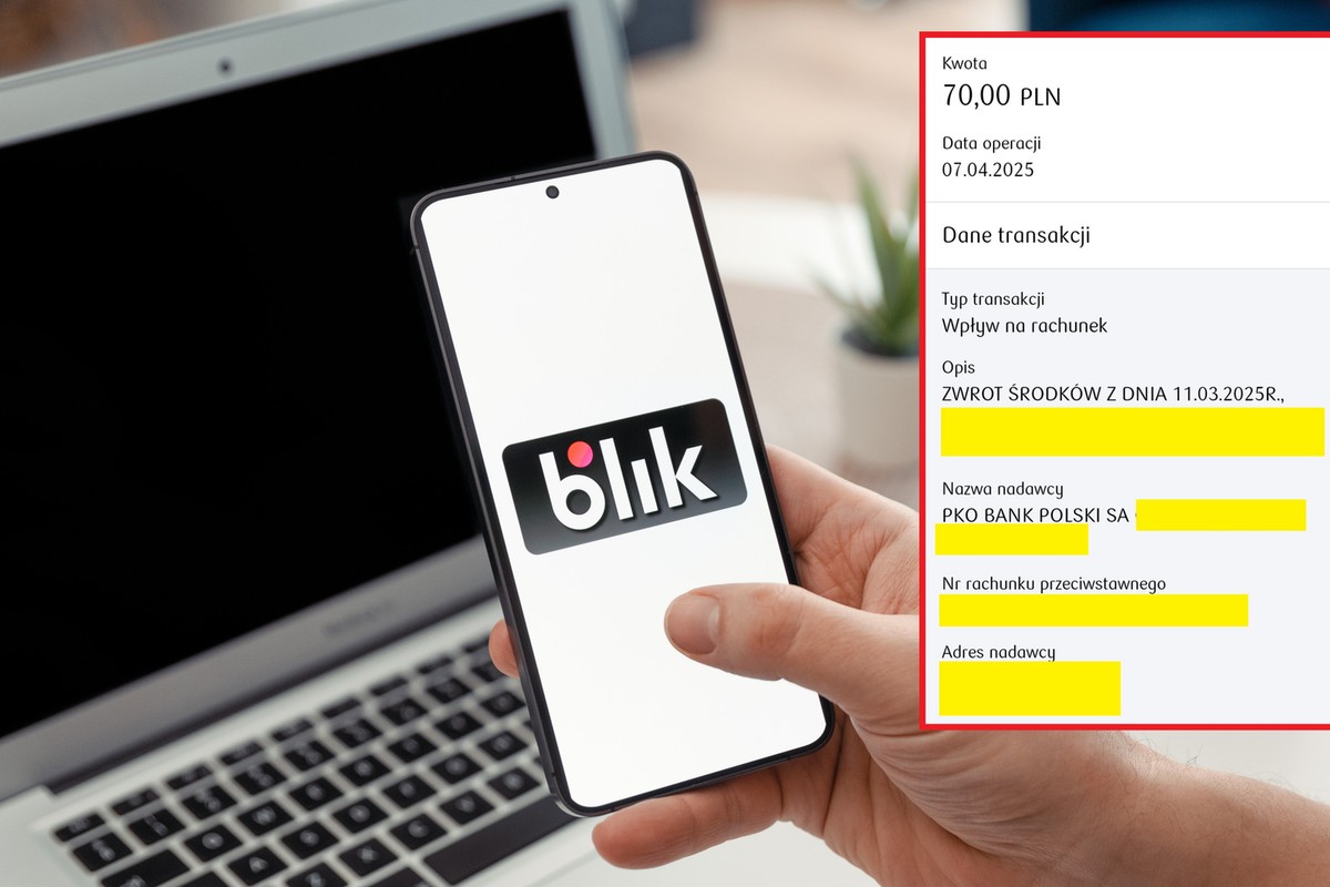 Wysłałem Blika na zły numer telefonu. Otrzymałem zwrot, ale problem pozostał