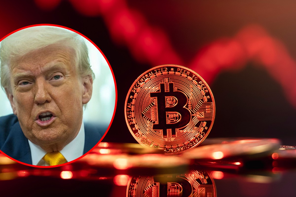 Cena Bitcoina gwałtownie spada. Cła Trumpa uderzają w rynek kryptowalut