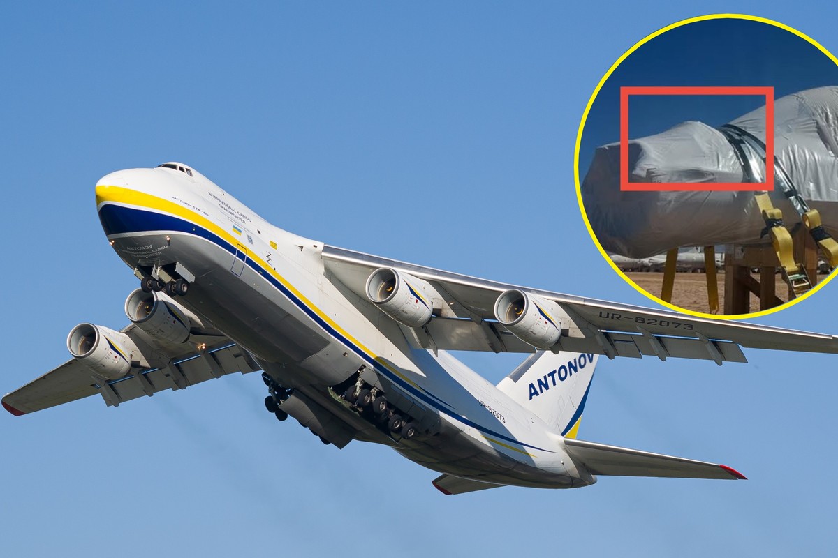 Największy samolot świata wylądował w Polsce. Na pokładzie „specjalna” wersja F-16 z USA